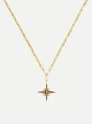 North Star Pearl Chain Necklace